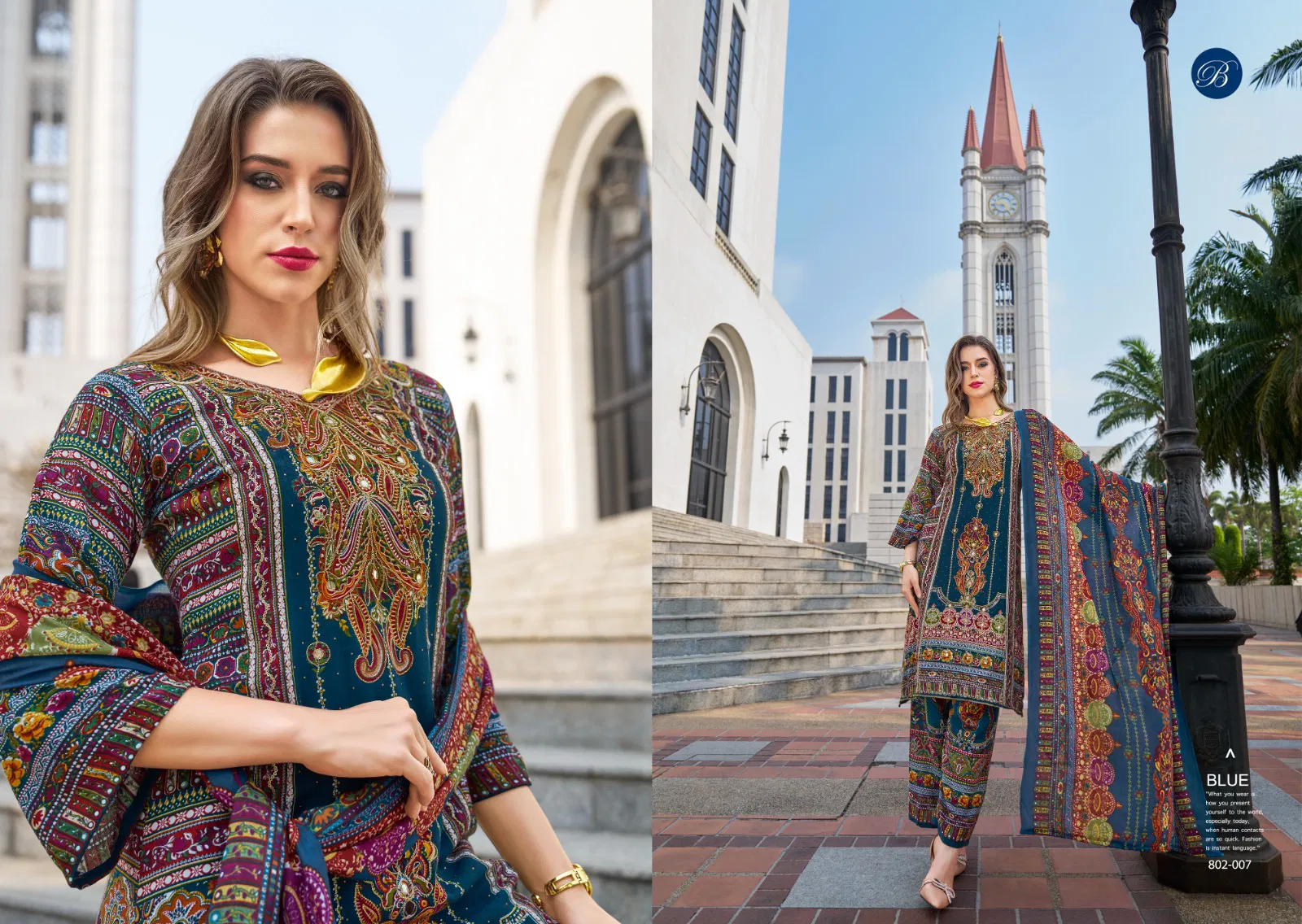 Shaheen Vol 4 By Belliza Viscose Rayon Digital Printed Dress Material Wholesale In India